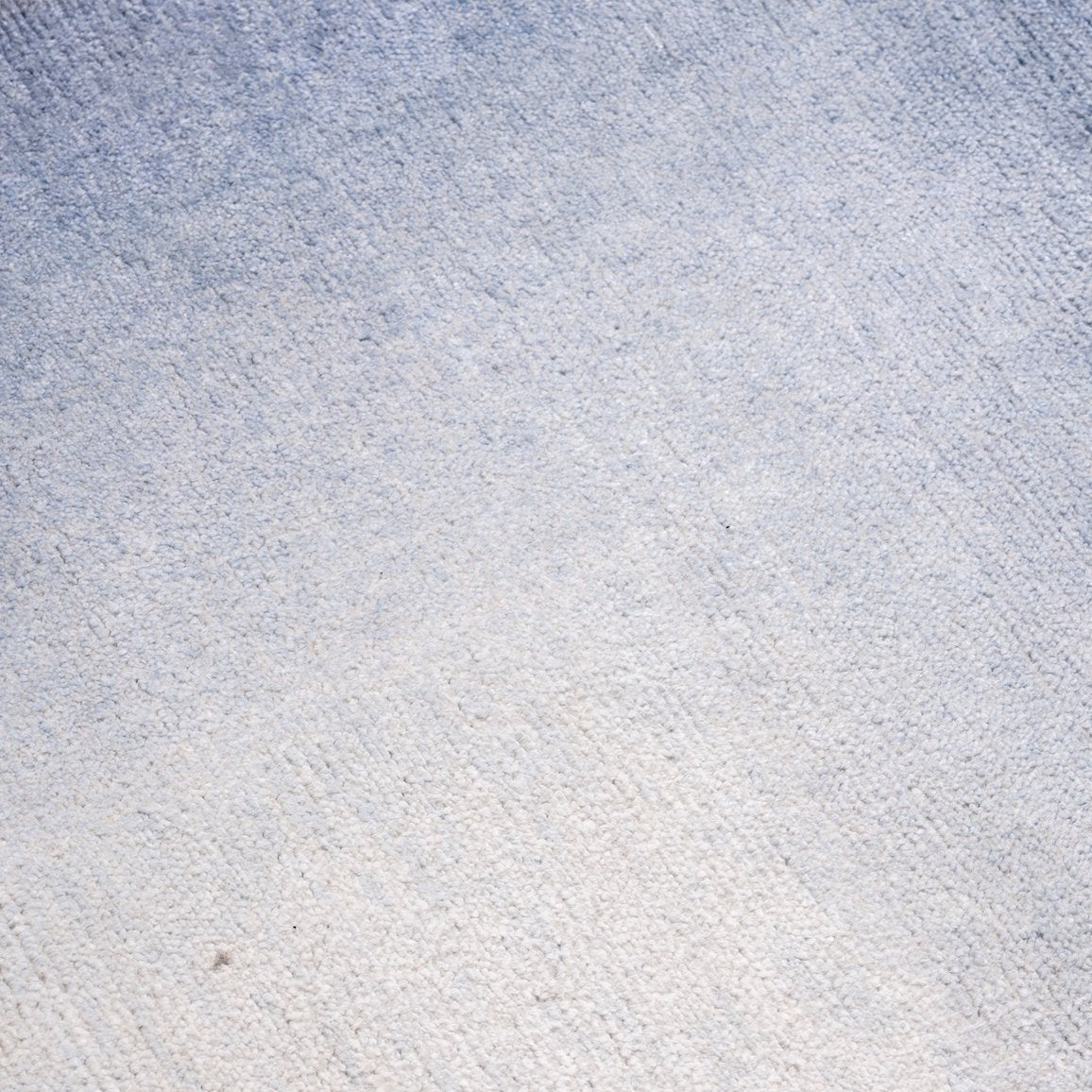 the rug company - bamboo & wool border blue