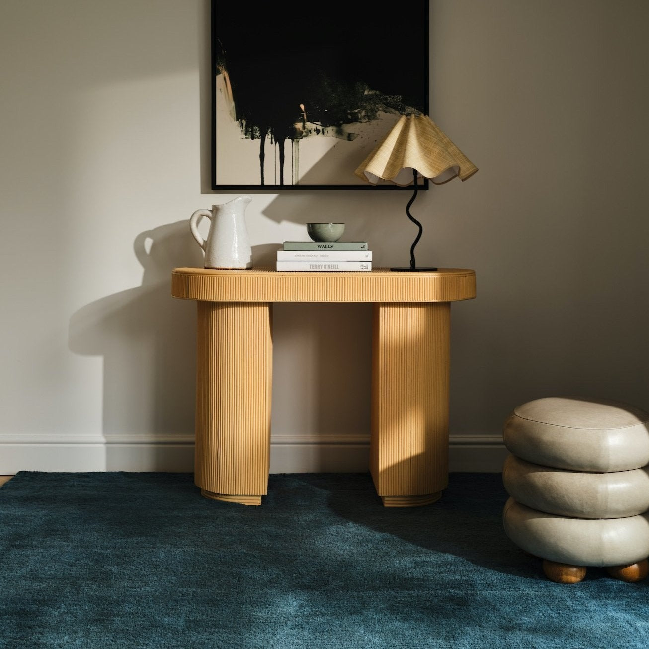 the rug company - textured mohair azure
