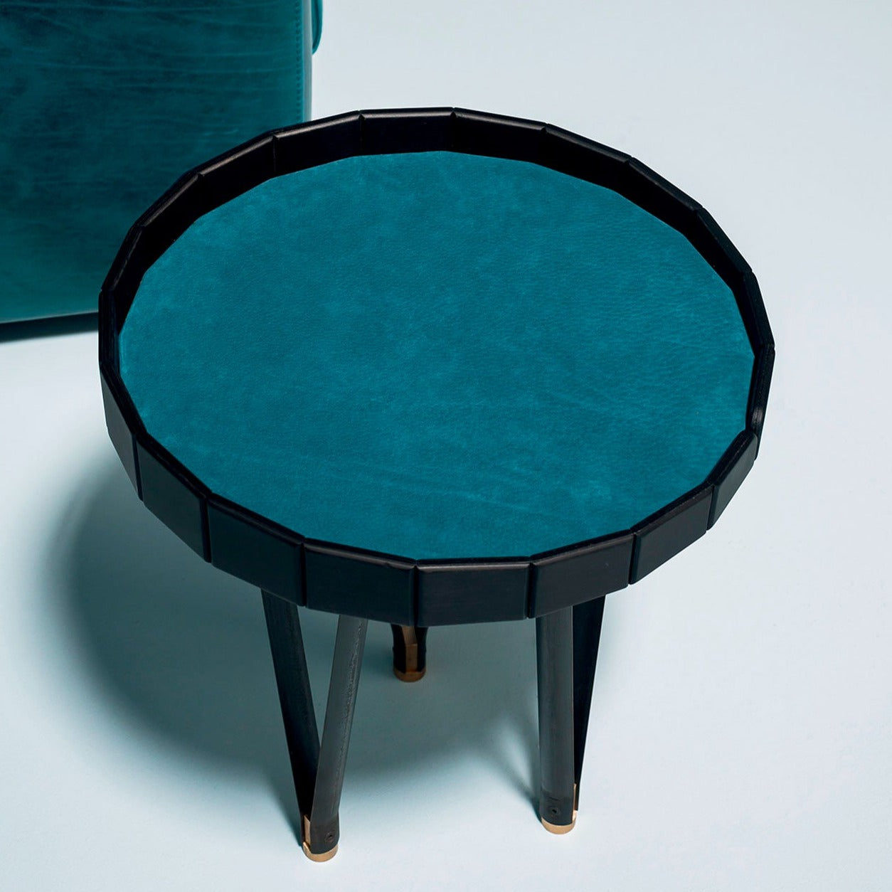 baxter - ninfea night table with leather top right fx