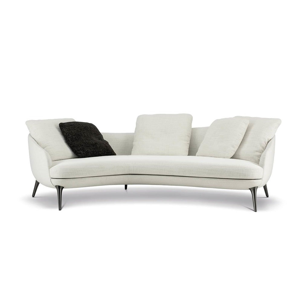 minotti - raphael angled sofa pewter leg