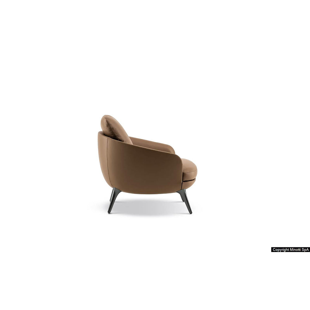 minotti - raphael angled sofa pewter leg