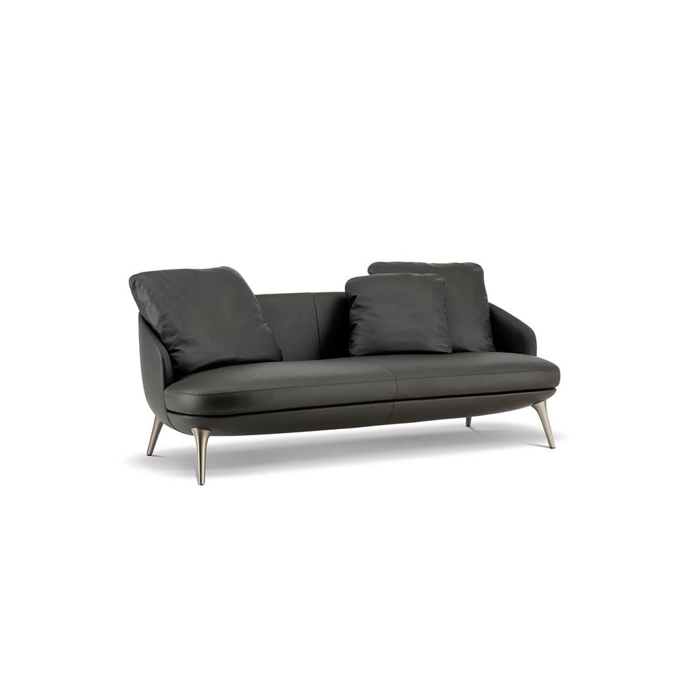 minotti - raphael angled sofa pewter leg