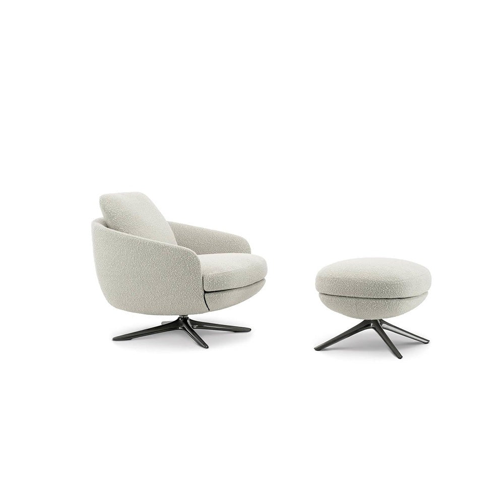 minotti - raphael angled sofa pewter leg