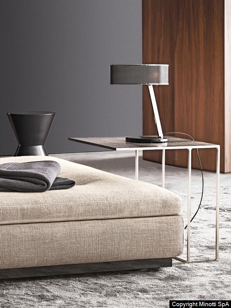 MINOTTI LEGER TAV NERO-PIANO NOCE