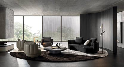 minotti - torii bold angled open-end sofa sx