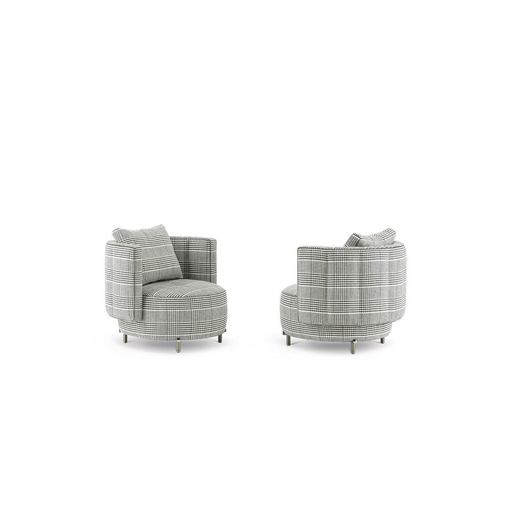 minotti - torii bold medium armchair  swivel