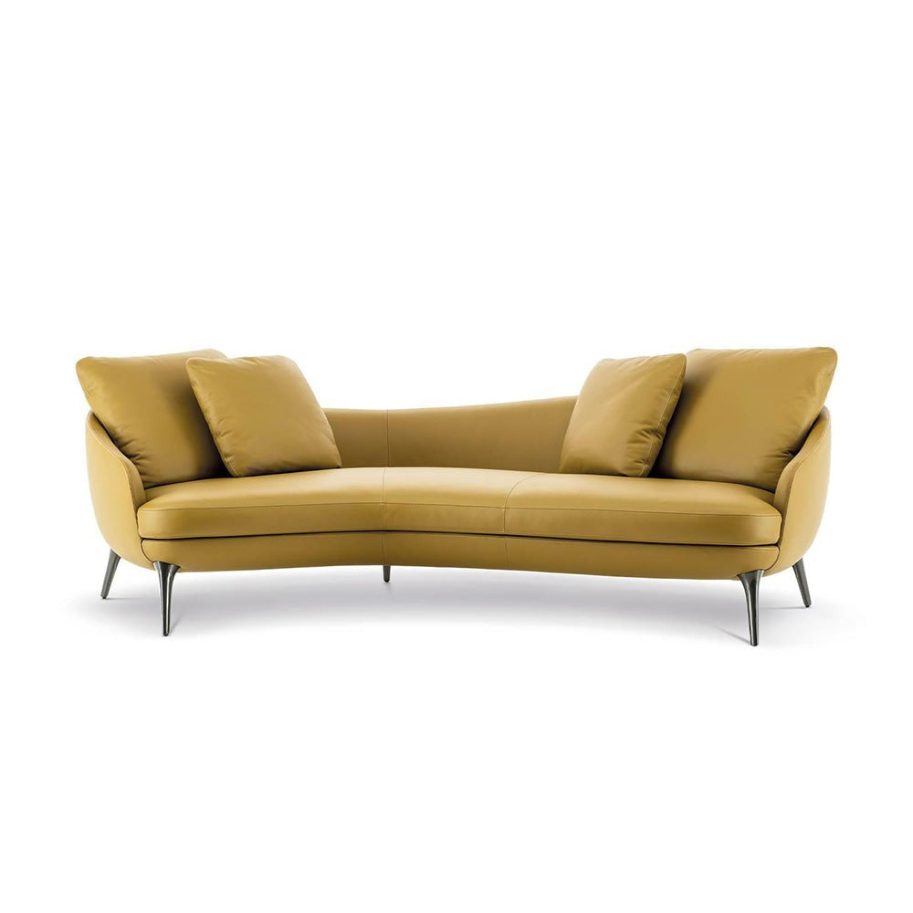 minotti - raphael angled sofa pewter leg